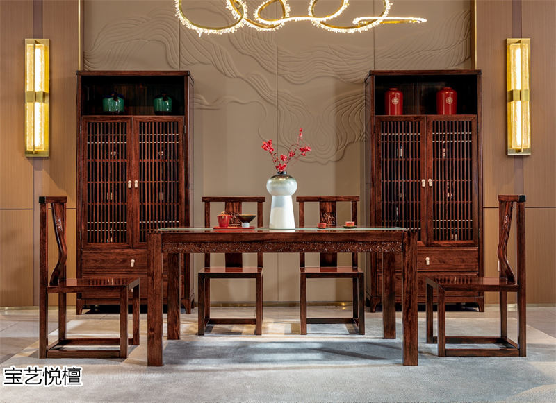賢寶家具&middot;寶藝悅檀 新中式烏金木套房家具30