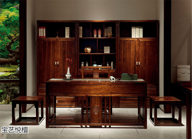 賢寶家具&middot;寶藝悅檀 新中式烏金木套房家具32