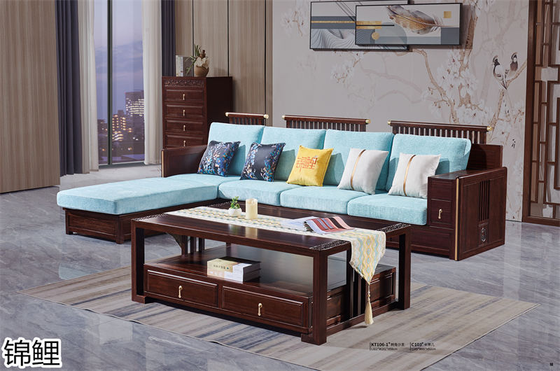 國錦家具——東韻錦鯉新古典紅檀木家具