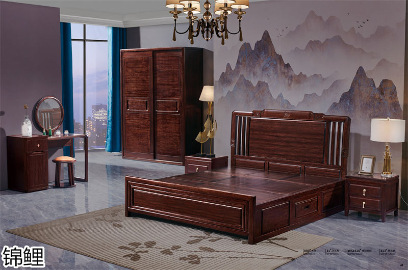 國錦家具——東韻錦鯉新古典紅檀木家具