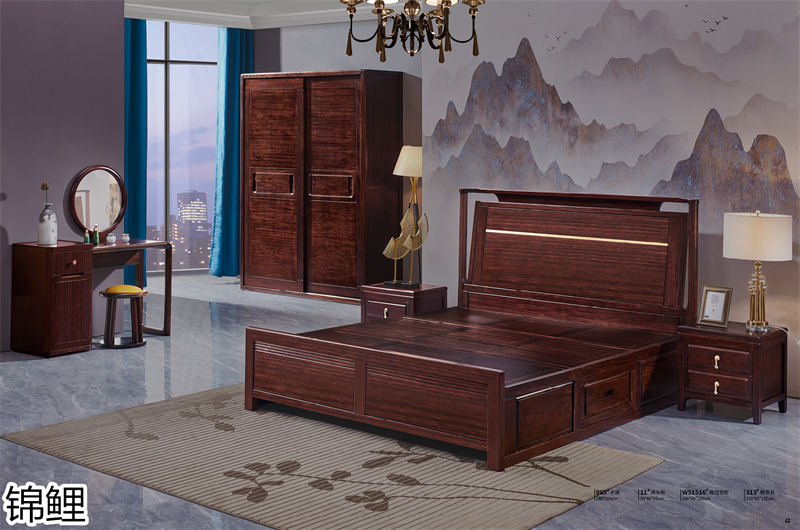 國錦家具——東韻錦鯉新古典紅檀木家具