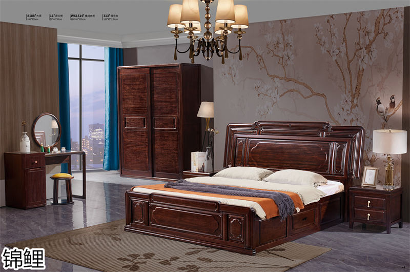 國錦家具——東韻錦鯉新古典紅檀木家具