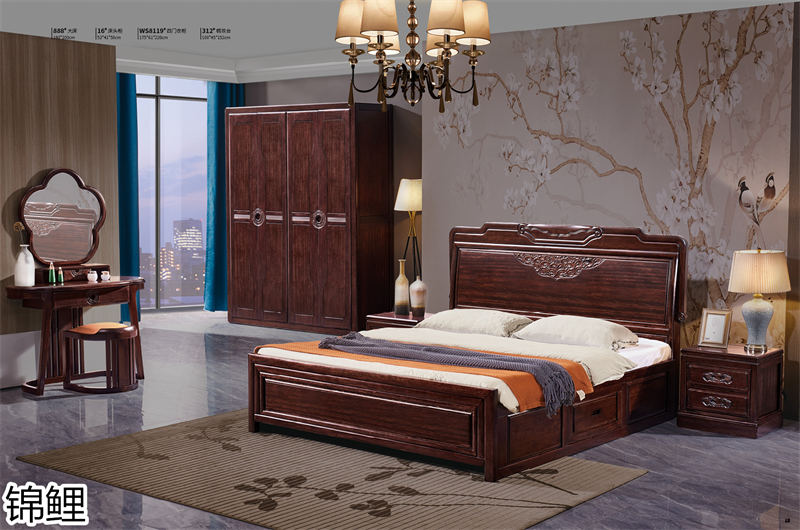 國錦家具——東韻錦鯉新古典紅檀木家具