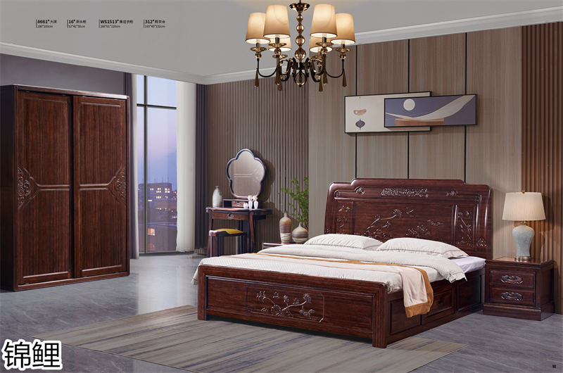 國錦家具——東韻錦鯉新古典紅檀木家具