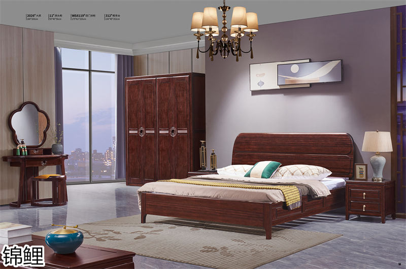 國錦家具——東韻錦鯉新古典紅檀木家具