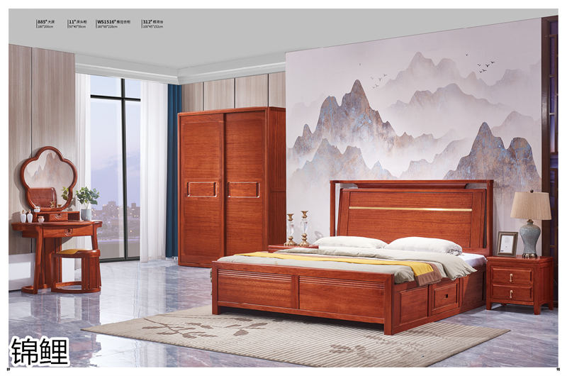 國錦家具——東韻錦鯉新古典紅檀木家具