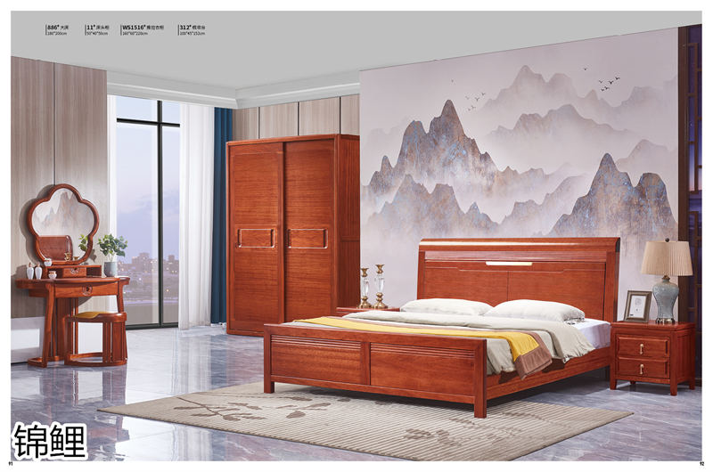 國錦家具——東韻錦鯉新古典紅檀木家具