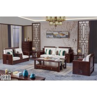 錦程祥泰·錦鯉現代中式家具,江西南康新中式黑檀色、花梨色實木套房廠家,景泰木業