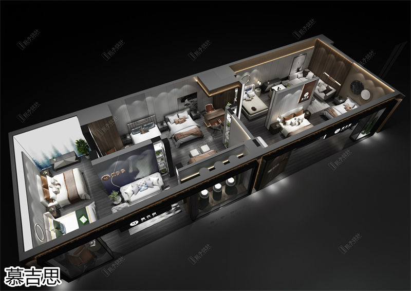 慕吉思家具形象店設計效果圖