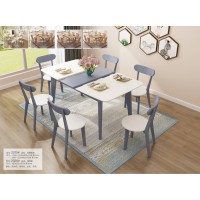 云杉木語云帆北歐系列家具：2315#伸縮餐桌、2320#路易斯椅