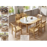 云杉木語云帆北歐系列家具：2302#石面跳臺、YF-05#單檔椅