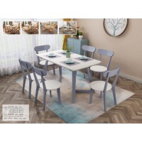 云杉木語云帆北歐系列家具：2311#方桌、2320#路易斯椅