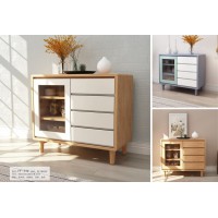 云杉木語云帆北歐系列家具：YF-31#四門餐邊柜