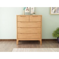云杉木語(yǔ)云帆北歐系列家具：YF-24#五斗柜