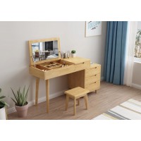 云杉木語云帆北歐系列家具：6009#帶柜妝臺(tái)