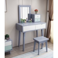 云杉木語云帆北歐系列家具：9801#雙抽妝臺(tái)