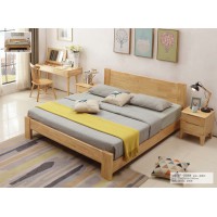 云杉木語云帆北歐系列家具：YF-088#硬靠床