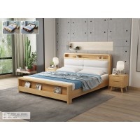 云杉木語云帆北歐系列家具：YF-915#軟靠儲物床