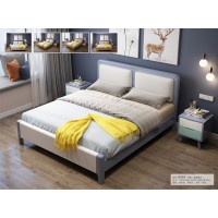 云杉木語云帆北歐系列家具：806#軟硬靠床