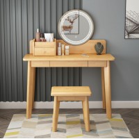 云杉木語云帆北歐系列家具：9502#（無燈）扁腳妝臺、9503#（帶燈）扁腳妝臺