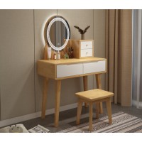 云杉木語云帆北歐系列家具：9802#（無燈）雙抽妝臺、9803#（帶燈）雙抽妝臺