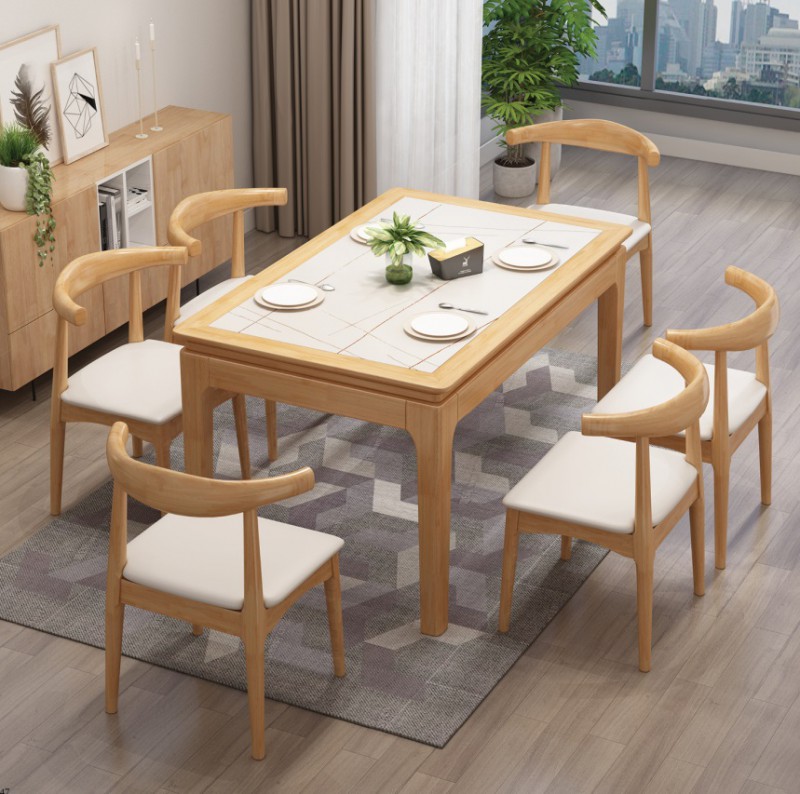 8056#銅套半島巖板餐桌、8058#無銅套半島巖板餐桌