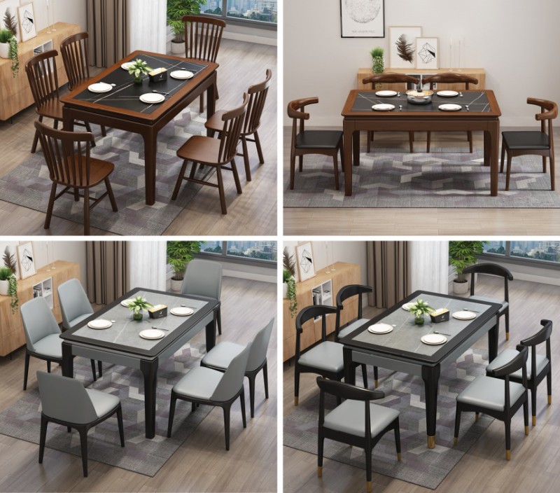 8056#銅套半島巖板餐桌、8058#無銅套半島巖板餐桌2