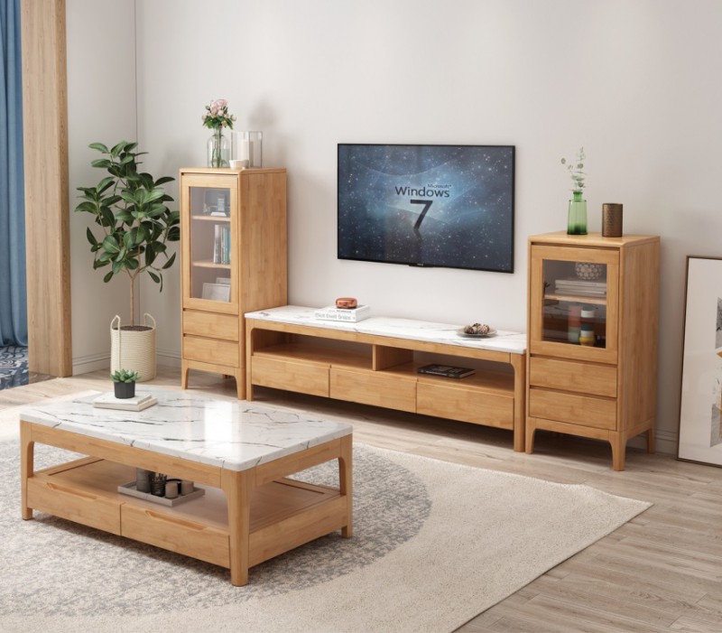 05#三抽電視柜（配石頭）、22#四抽茶幾（配石頭）