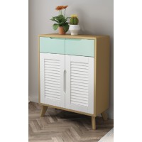 云杉木語云帆北歐系列家具：YF-51#兩門鞋柜