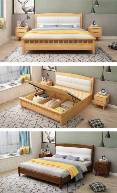 998#簡約軟靠床2