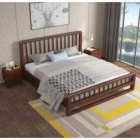 云杉木語云帆北歐系列家具：982#豎條床