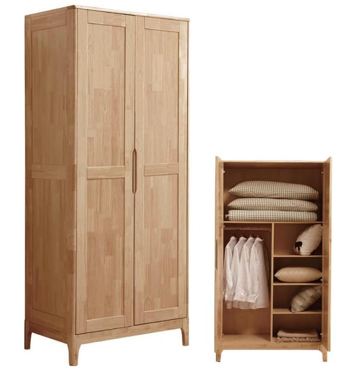 原木色3986#兩門衣柜