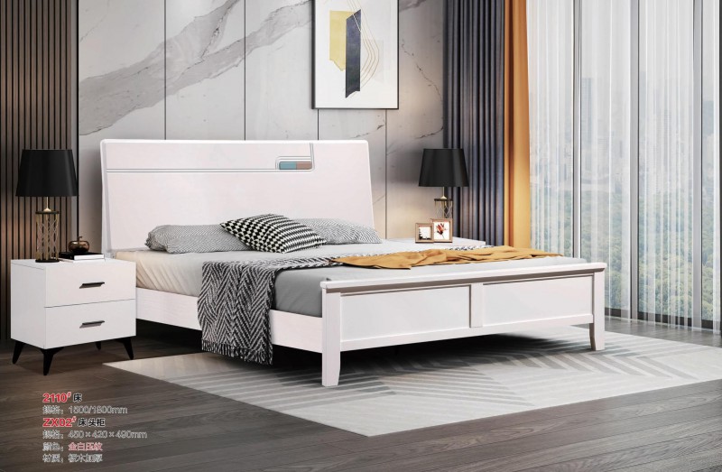 全白壓紋2110#床