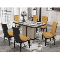 鑫亞軒家私：卓越皇朝意式輕奢極簡方桌162#（米卡亮光）