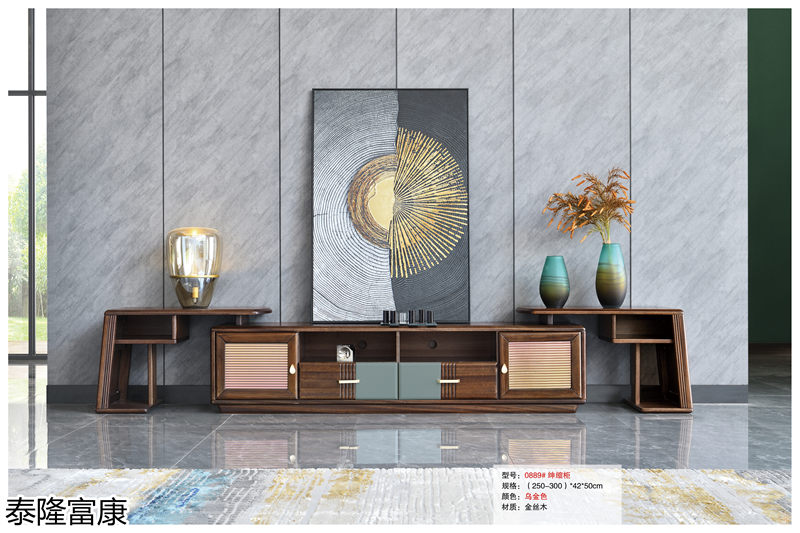 泰隆富康現(xiàn)代輕奢風(fēng)格金絲木套房家具