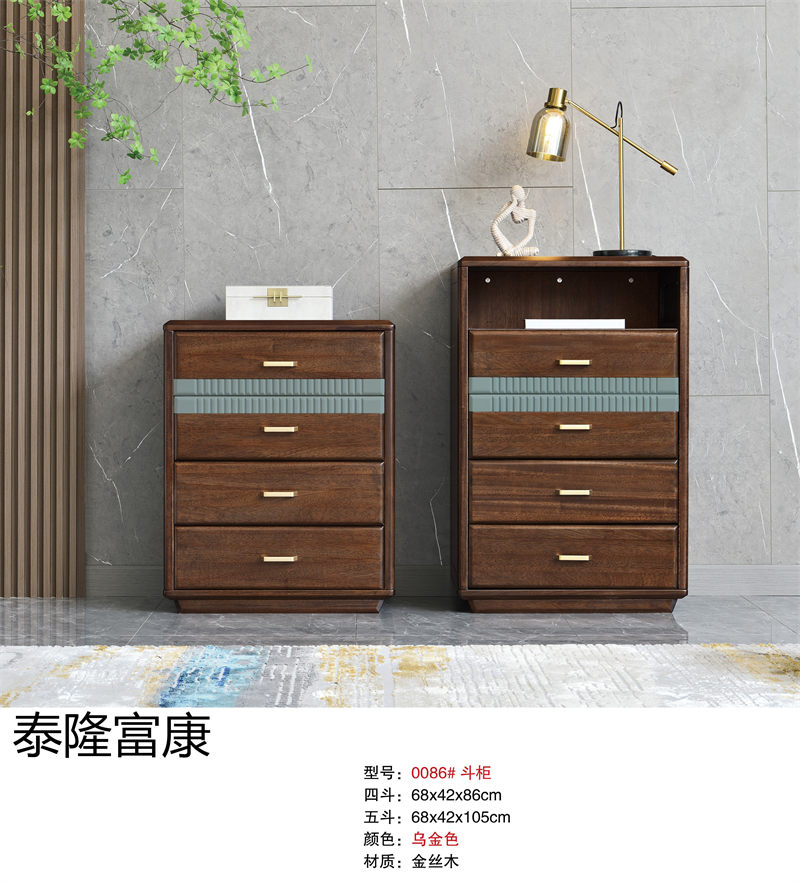 泰隆富康現(xiàn)代輕奢風(fēng)格金絲木套房家具