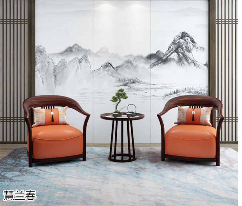 慧蘭春·璽匠烏金新中式套房家具