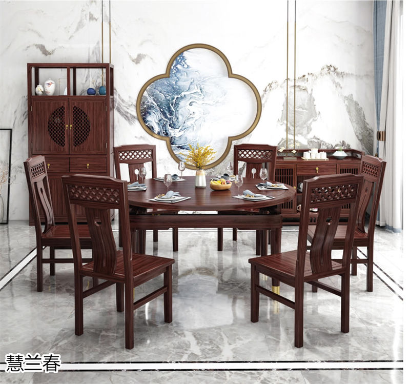 慧蘭春·璽匠烏金新中式套房家具