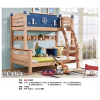 狼族少年青少年兒童家具，南康櫻桃木、卡絲拉子母床，江西卡其灰、熒光綠兒童床廠家