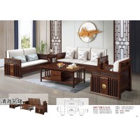 清海名隆古典新中式風格家具，南康烏金木家具，江西進口黃檀木套房家具生產廠家