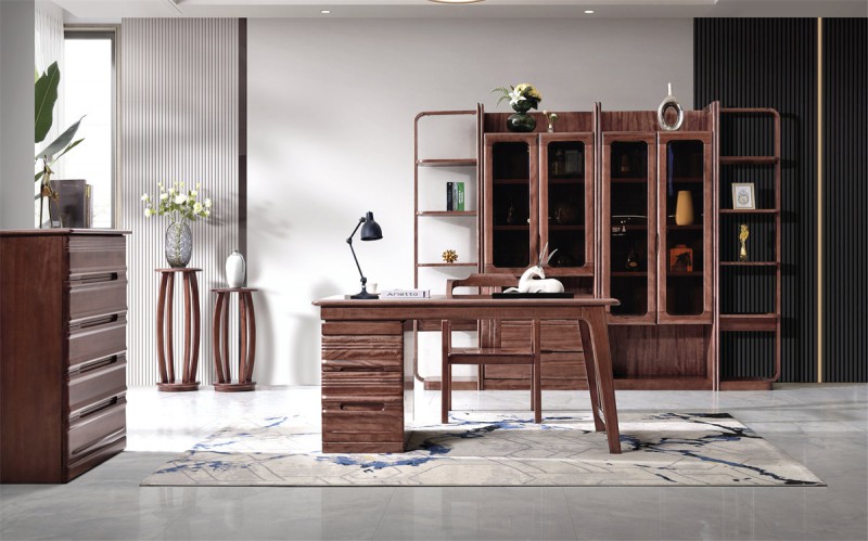 HS201#書桌、HS55#書椅、HS222#書柜邊架、HS220#書柜、HS221#書柜