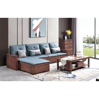 南喜紫金檀木家具：HK110#轉角沙發（高箱）