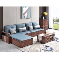 南喜紫金檀木家具：HK102#轉角沙發（高箱）