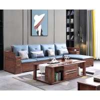 南喜紫金檀木家具：HK111#轉角沙發（高箱）