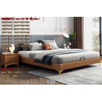 萊品家居輕奢風格軟體床，南康輕奢軟體家具廠家，江西布藝床、皮床招商加盟