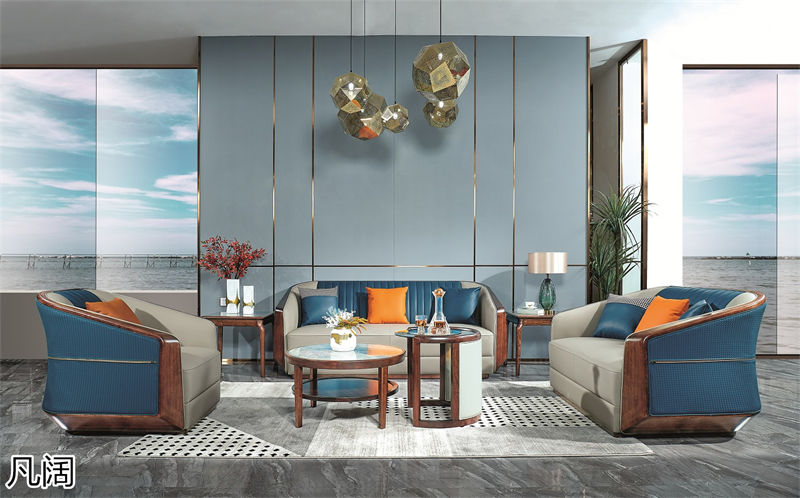 錦輝盛景凡闊意式輕奢極簡風格黃玫瑰家具