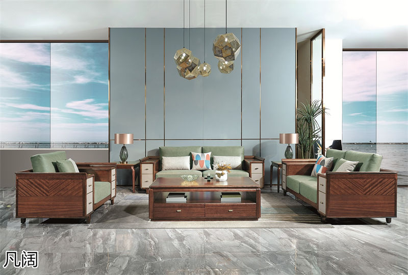 錦輝盛景凡闊意式輕奢極簡風格黃玫瑰家具