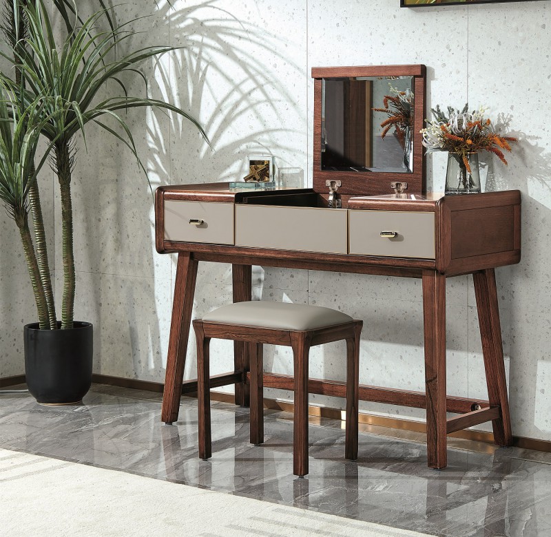 凡闊意式輕奢極簡家具：?W12 妝臺、W16 妝凳