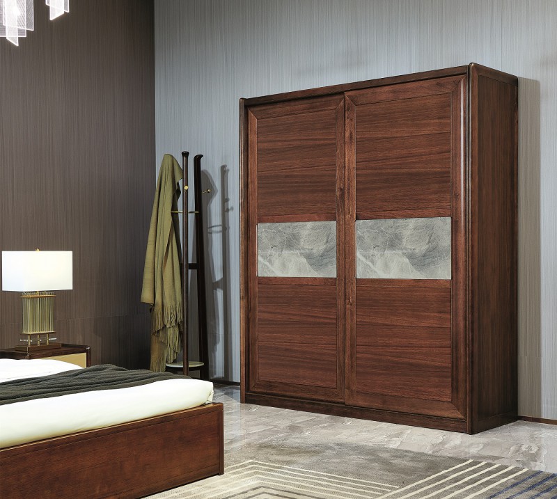 凡闊意式輕奢極簡家具：W2131 推拉門衣柜