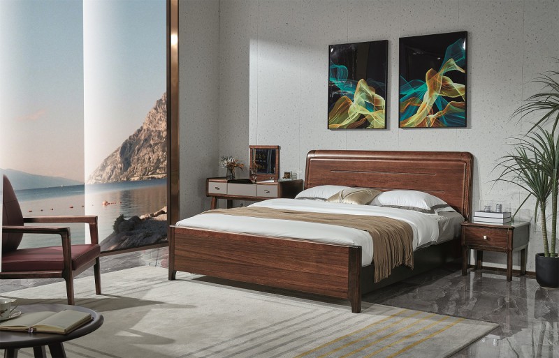 凡闊意式輕奢極簡(jiǎn)家具：W2120 大床